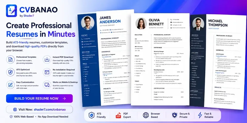 CV Banao Resume Builder Banner